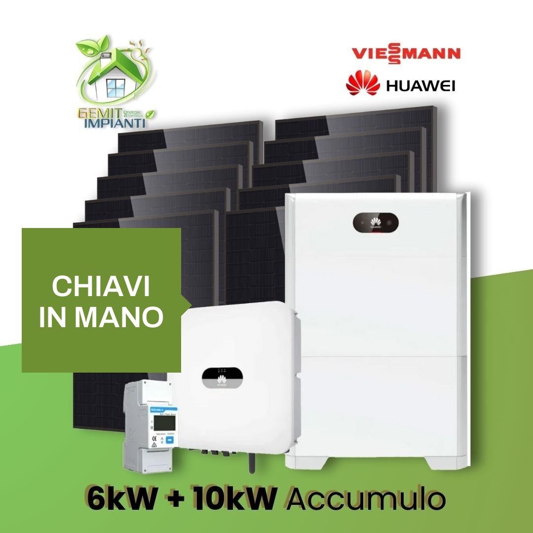 Impianto fotovoltaico con accumulo